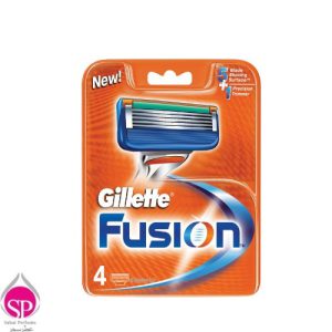 تیغ یدک ژیلت مدل Fusion بسته 4 عددی Gillette Fusion Blades Pack of 4